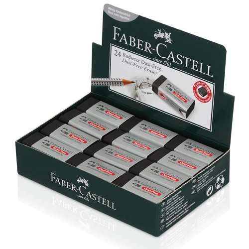Faber-Castell Silgi Dust-Free Siyah Pvc-Free 24 Lü