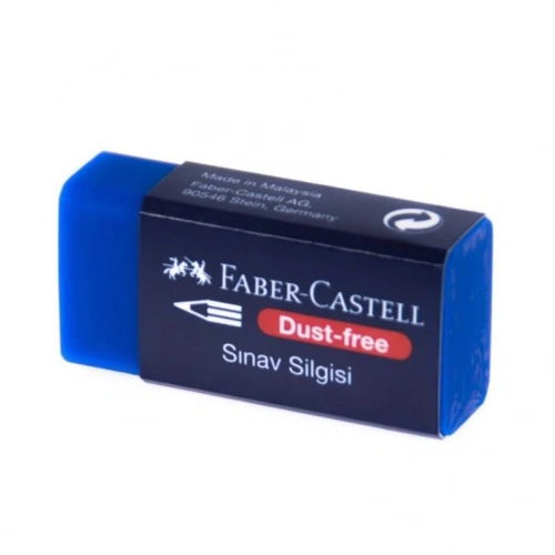 Faber-Castell Sınav Silgisi Dust Free Mavi (18 72 02) 5130187170