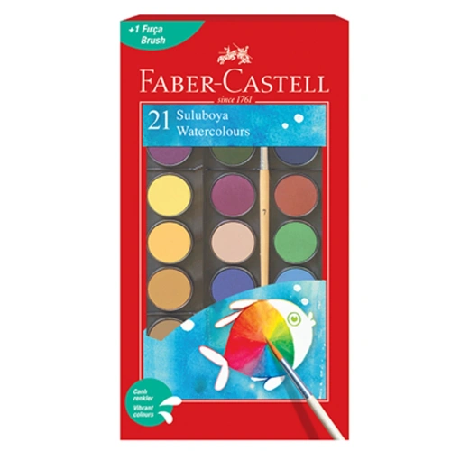 Faber-castell Sulu Boya Büyük Boy 21 Renk 5292125021