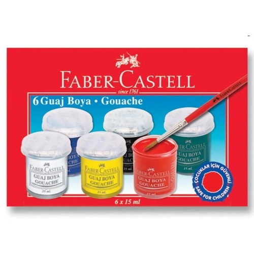 Faber Guaj Boya 6 Renk 15 Ml 5170 160400