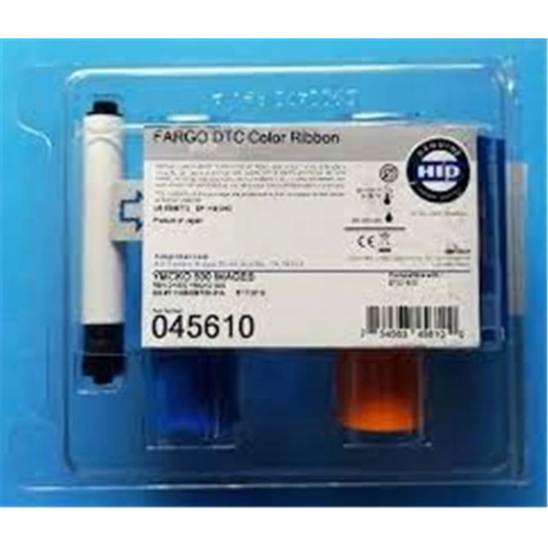 Fargo 045610 DTC1500 YMCk Renkli Ribbon Tek Yüze 500 Renkli Baskı
