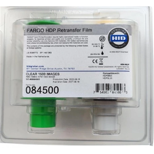 Fargo 084500 Transfer Film Ribbon Hdp5000   1500 Baskı