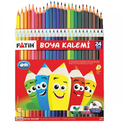 Fatih Kuru Boya Karton Kutu Tam Boy 24 Lü 33225
