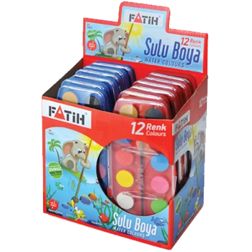 Fatih Sulu Boya 12 Renk 24 ML F-12