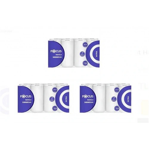 Focus Extra Kagit Havlu Cift Katli 8Li X 3 Paket (50000549)