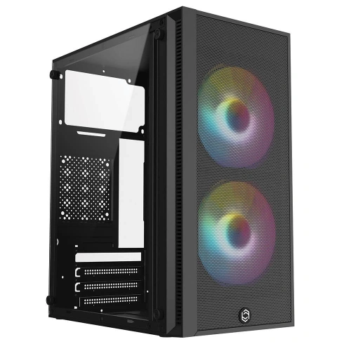 Frisby Fc-8970g Mini Tower Gaming Kasa (300w) 2 X 120mm Rainbow Fan