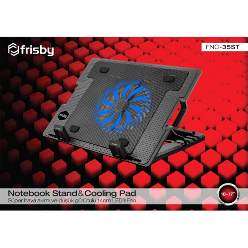 Frisby Fnc-35st Standlı Notebook Soğutucu 1 Port Usb 10- 17 Boyutunda Notebooklar İçin Uygundur