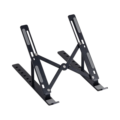 FRISBY FNC-5155ST, 10"-15.6" Taşınabilir,  Katlanır, Notebook Standı, 7 Kademeli Ayarlanabilir Yükseklik, Alüminyum (Siyah)