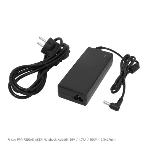 Frisby Fpa-7210ac Notebook Adaptör (acer) 19v 4.74a (uç Boyutu : 5.5 X 1.7 Mm)