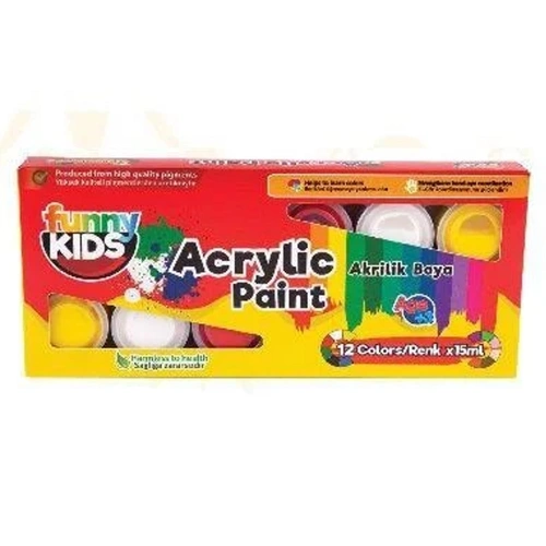 Funny Kids Akrilik Boya 15 Ml 12 Li Set 3150