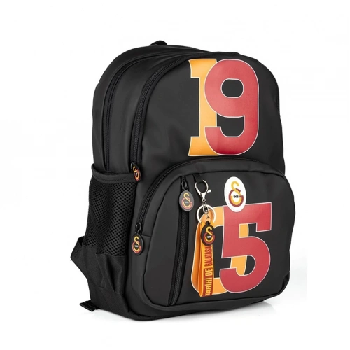 Galatasaray 1905 Suni Deri Lisanslı Siyah Okul Sırt Çantası (25543)