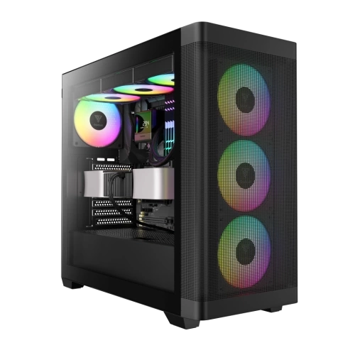 GAMDIAS ATHENA M3, 2000W,  Tempered Glass, Type-C, Mesh Ön Panel, ARGB, ATX, Professional GAMING KASA