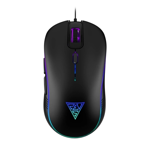 GAMDIAS AURA GS3, Çok Renkli Aydınlatma,  USB Kablolu, 6 Tuşlu, Gaming Mouse, 3600DPI, Siyah