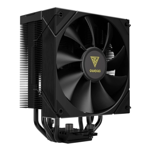 GAMDIAS BOREAS E2-410, Black Edition, 120mm, CPU Kule Tipi Hava Soğutma, Doğrudan Temas Teknolojisine Sahip 4 adet Gelişmiş Bakır Isı Borusu (AMD AM4-AM5 ve INTEL Tüm işlemciler ile uyumlu)