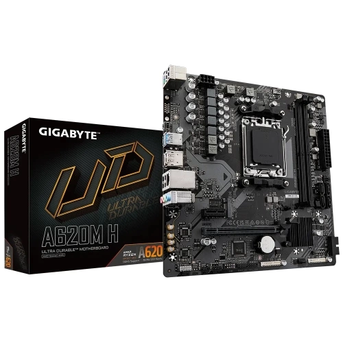 GIGABYTE A620M H, rev.1.2, 6400MHz, 2xDDR5, 1x M.2, HDMI, DP, AM5 Soket Anakart
