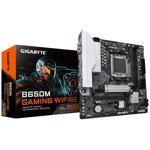 GIGABYTE B650M GAMING WIFI6E, Rev.1.2, 2xDDR5, M.2, HDMI, D-Sub, Wi-Fi 6E, Bluetooth v5.3, AM5 Soket GAMING Anakart