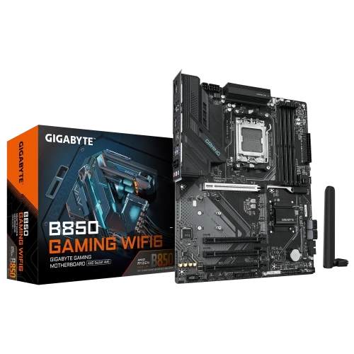 GIGABYTE B850 GAMING WIFI6, 4xDDR5, 3xM.2, DP, HDMI, Type-C, Wi-Fi6E, Bluetooth 5.3, AM5 Soket GAMING Anakart