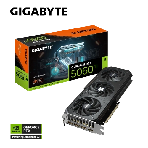 Gıgabyte Gv-n506tgamıng Oc-8gd, Rtx5060tı, Gamıng Oc, 8gb, Gddr7, 128bıt, 3 Fanlı, 1xhdmı, 3xdp, Gamıng Ekran Kartı
