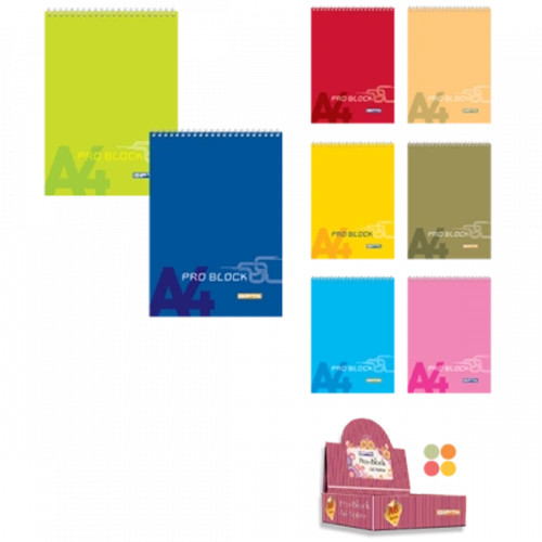 Gıpta Bloknot Pro-block Spiralli Karton Kapak Kareli 40 Yp A7 1503