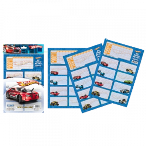 Gıpta Okul Etiketi Ders Programlı Hot Wheels 3 Yp 3-5410000-2101