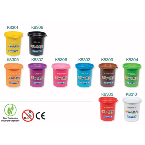 Gıpta Oyun Hamuru 120 Gr Siyah K8308