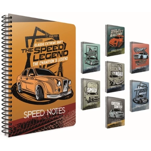 Gıpta Speed Notes Spiralli Karton Kapak Defter A4 80 Yp.Kareli