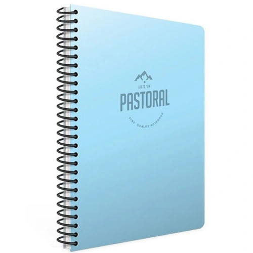 Gıpta Spiralli Plastik Kapak Defter Pastoral A4 96 Yp Kare