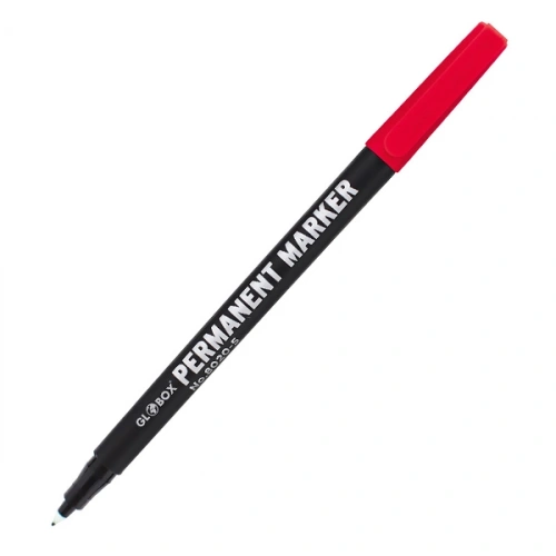Globox Asetat Kalemi Permanent M Seri Kırmızı 1006
