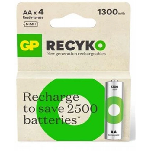 Gp Aa 1300 Mah Şarjlı Kalem Pil 4lü Paket Gp130aahcemtr-4lü