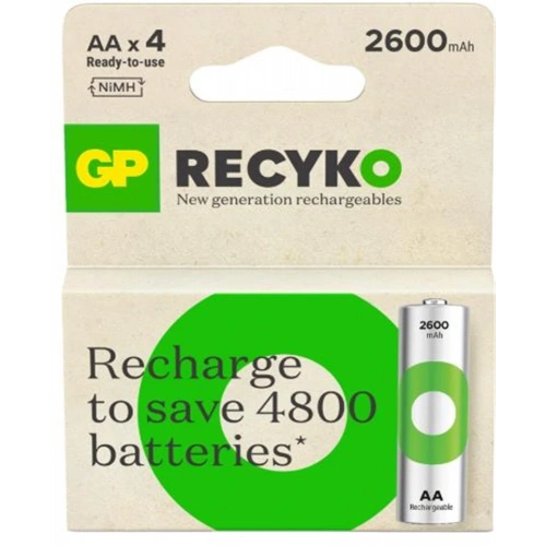 Gp Aa 2600 Mah Şarjlı Kalem Pil 4lü Paket Gp270aahcemtr
