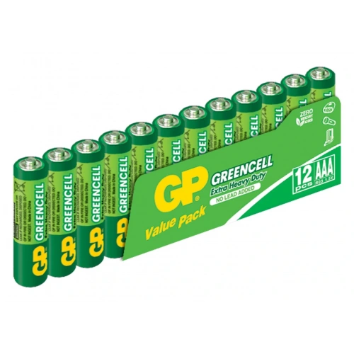 Gp Greencel R03 Aaa Boy İnce Çinko Kalem Pil 12li Paket Gp24g-vs12