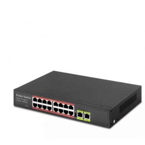 HADRON HD16 POE SWITCH 2UPLINK 16+2 10-100-1000 MBPS 16PORT