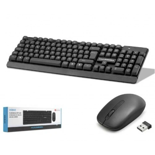 Hadron Hd843 Kablosuz Klavye Ve Mouse Seti - Siyah