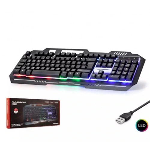 Hadron Hd863 Kablolu Oyuncu Klavye Metal Led Q Siyah
