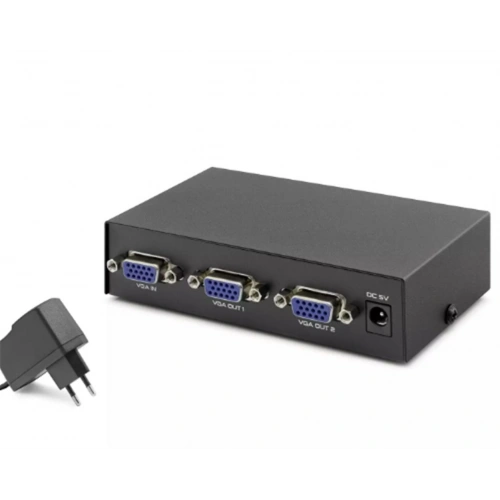 Hadron Hdx1277 2 Port Vga Splitter 200mhz 1-ın 2-out Siyah