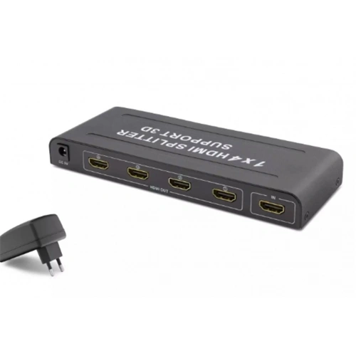 Hadron Hdx1294 4 Port Hdmi Splitter 1.4v 1080p 3d 1-ın 4-out Siyah (giriş 1xhdmı-çıkış 4 Xhdmı)