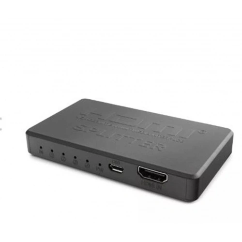 Hadron Hdx1372 Hdmi Splitter 4port 4k-20 With Usb Power Cable