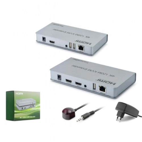 Hadron Hdx1423 Hdmı Kvm Extender Loop Out Ir 4k 30 Hz 120 M Gri