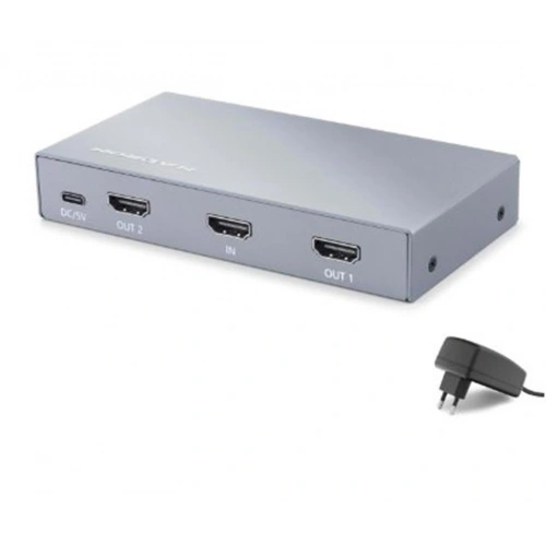 Hadron Hdx1431 Hdmı Splitter Edıd 8k 60 Hz 1 Giriş 2 Çıkış Gri
