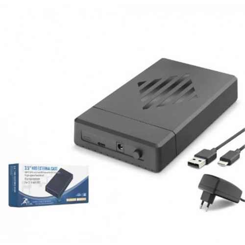 Hadron Hdx1795 3.5 İnç Sata Hdd Harici Disk Kutusu Usb 3.0 Type-c - Siyah
