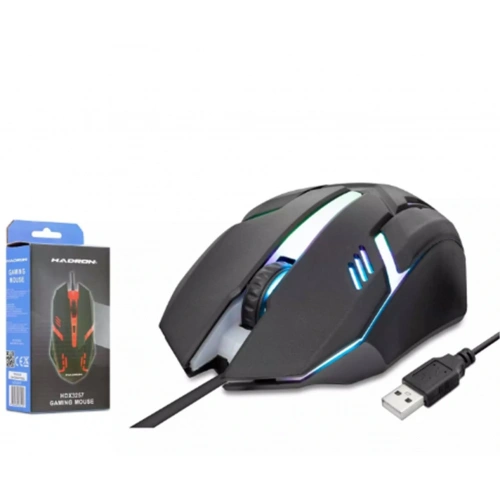 Hadron Hdx3257 Kablolu Oyuncu Mouse Rgb 800-1600 Dpi 140cm Siyah
