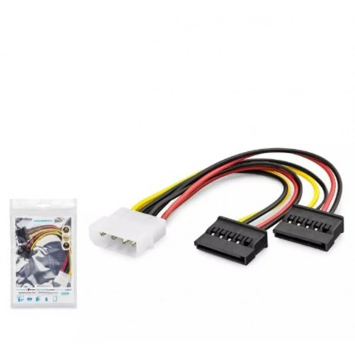 Hadron Hdx5525 Sata Power Kablo Poşetli 2ın1 16cm Siyah