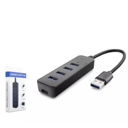 Hadron Hdx7046 Usb Hub 3-usb3.0 + Type-c 4in1 Siyah