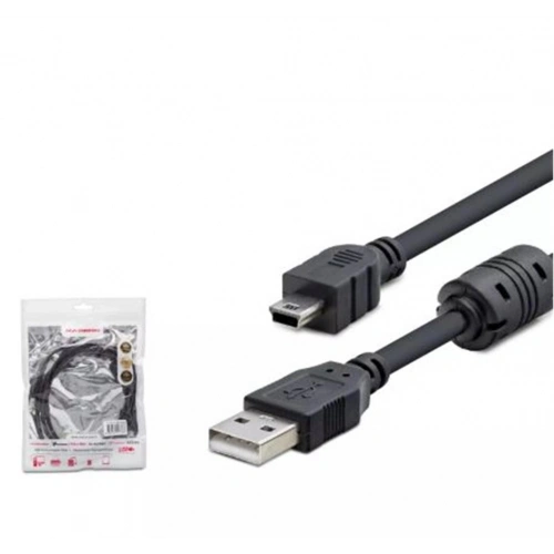 Hadron Hdx7538 1.5m Usb Mini V3-5pin To Usb Kablo  Siyah