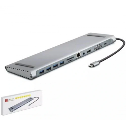 Hadron Hdx7854 Type-c Hdtv Combo Type-c + Hdmı 4k 30hz + 4-usb3.0 + Vga + Audıo +