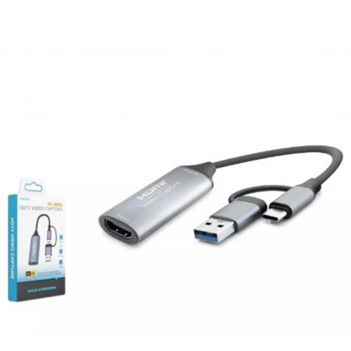 Hadron Hdx7856 Hdmi Video Capture Type-c + Usb3.0 4k 30hz Gri