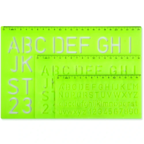 Hatas Büyük Harf Yazı Seti 10-20-30 Mm Takım 2260