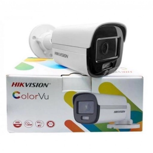 HIKVISION DS-2CE10DF0T-PF, 2Mpix, 3.6mm Lens, 20Mt Gece Görüşü, Full Time Color, Color Vu, IP67, Bullet Kamera