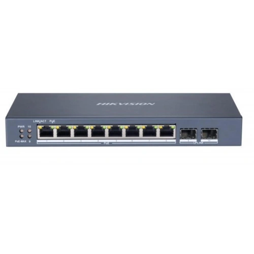 Hikvision Ds-3e1510p-sı 8 Port 10-100-1000 Mbps Gigabit Akıllı Yönetilebilir Poe Switch