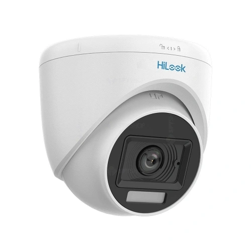 HILOOK THC-T129-LPS, 2Mpix, 2.8mm Lens, 20Mt Gece Görüşü, Color Vu, Dahili Mikrofon, Dome Kamera